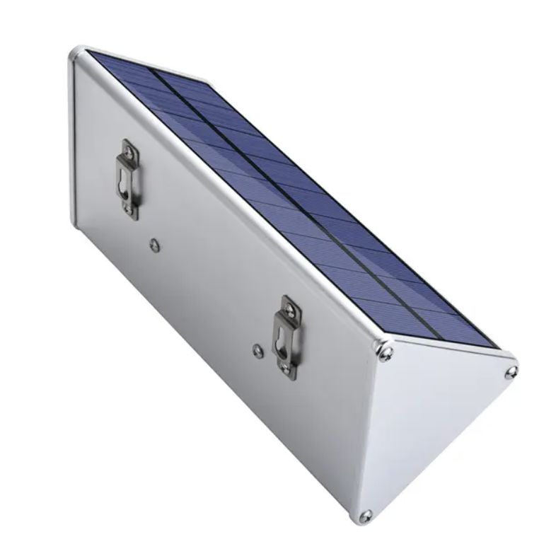 sl-wedge TradeTuff SOLAR WEDGE 900 Solar Powered LED Floodlight, 1 LED, 6.8 W Silver, 900 lm, IP65, 3.2V