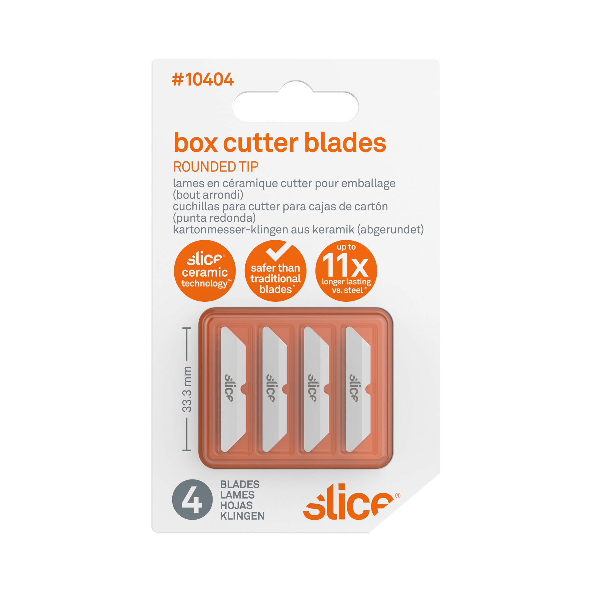 sl010404 Slice Zirconia Toughened Alumina Round Cutter Blade, 65 x 11.9 x 1.2 mm 11.9 mm, 4 per Package