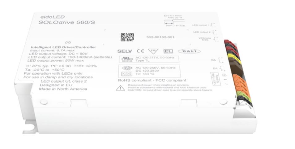 eldoLED LED Driver, 2V, 55 V Output, 50 W Output, 1400mA DALI2