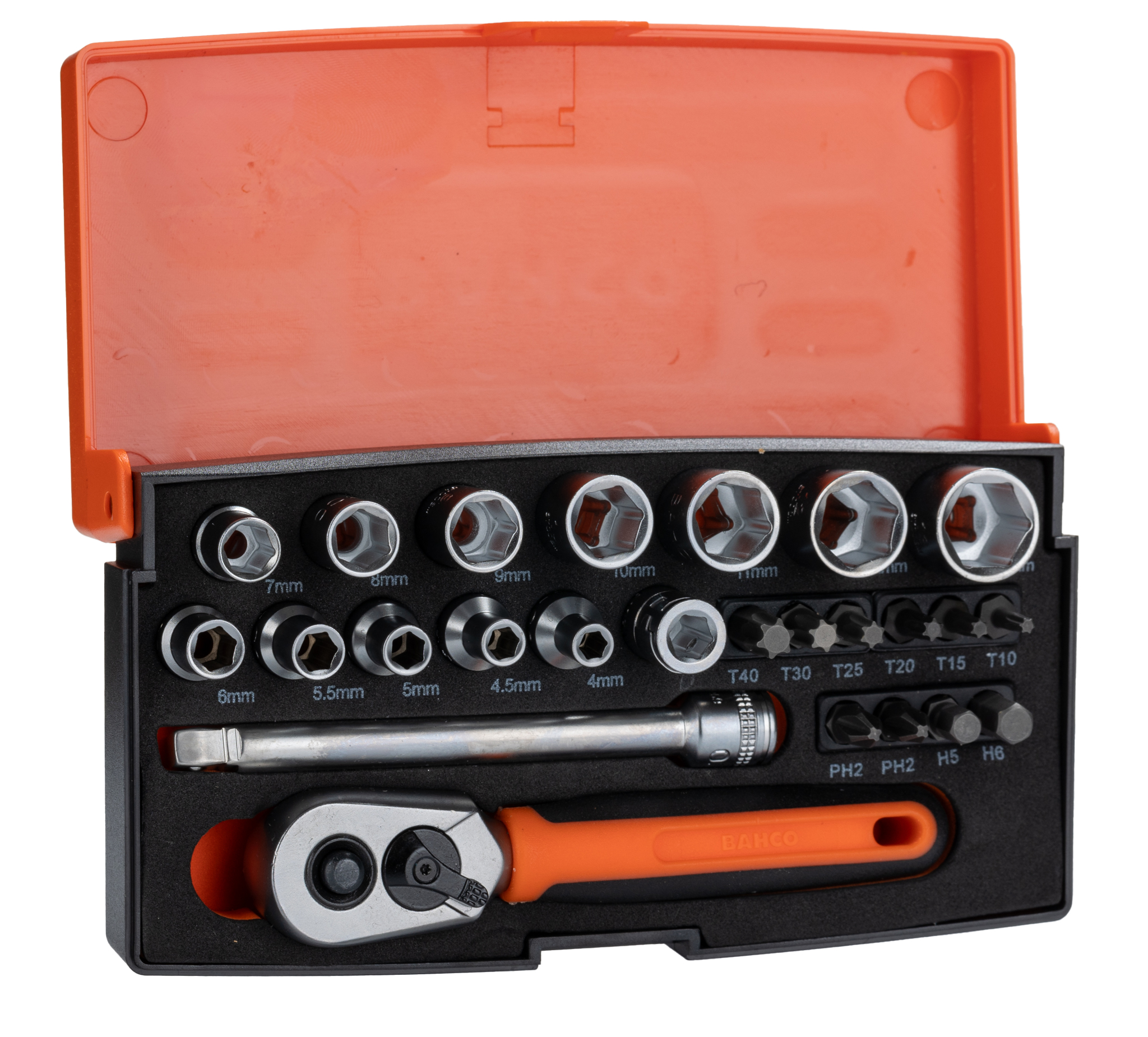 Bahco 25-Piece 1/4 in Standard Socket Set