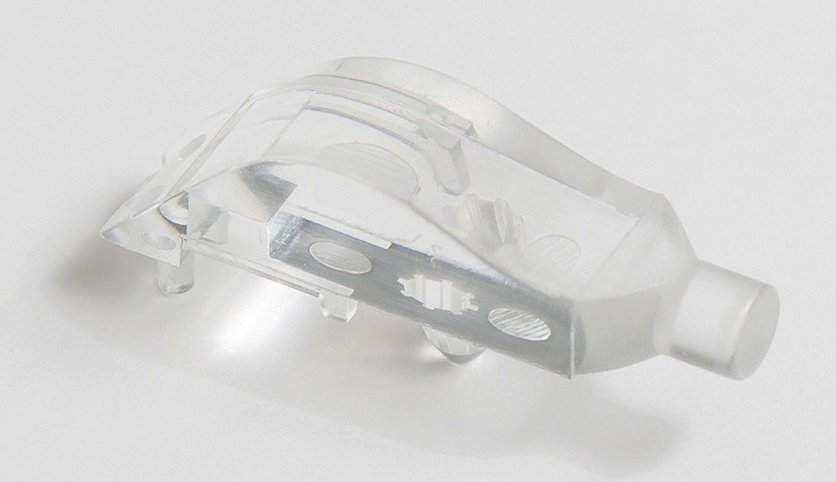 SLP-1-3 Bivar Surface 1-Way Right Angle Rigid LED Light Pipe Clear, 3 mm