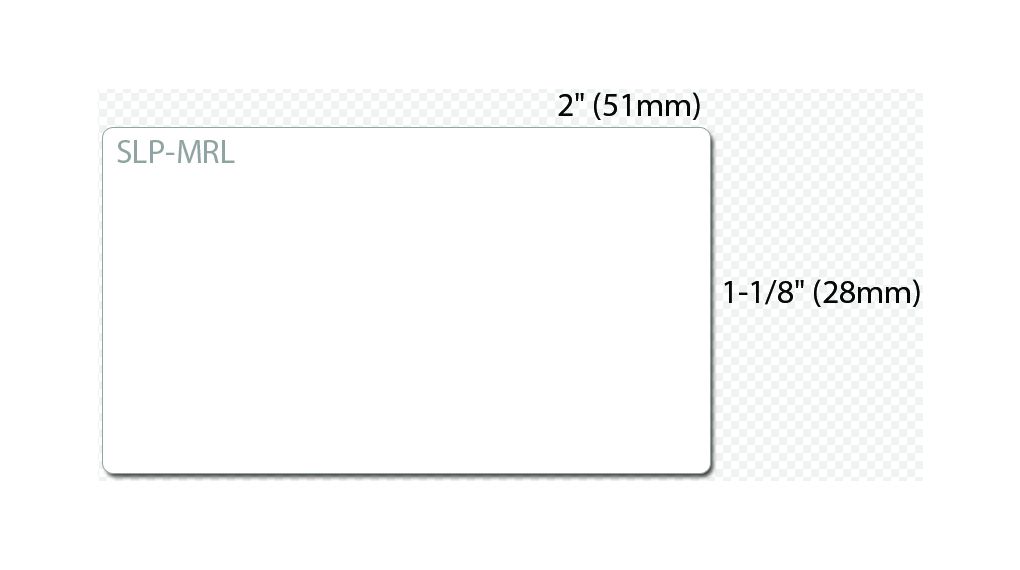 slp-mrl Seiko Instruments White Label Roll, 28 mm Width, 220 Per Roll Qty, 51 mm