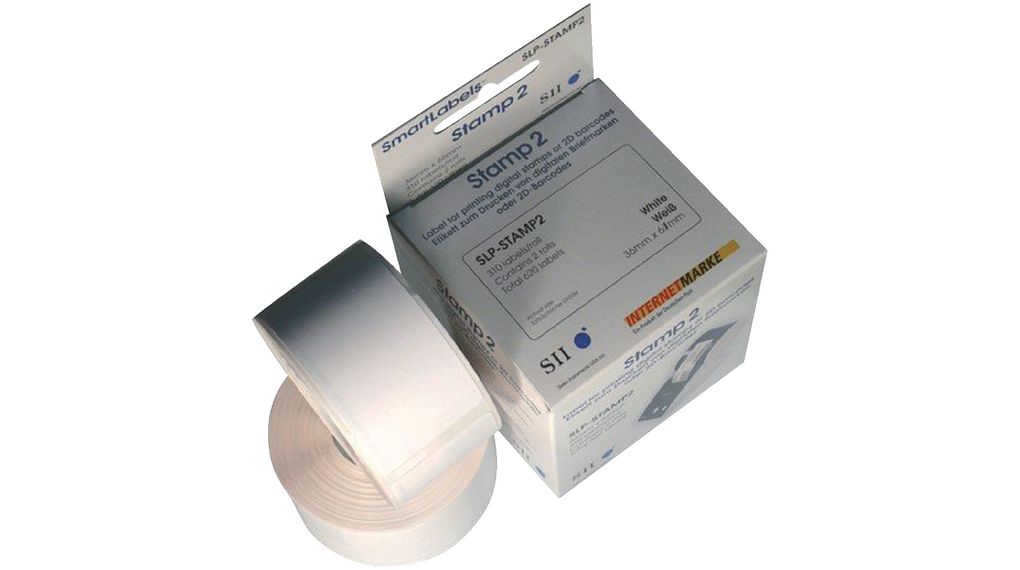 Seiko Instruments White Label Roll, 36 mm Width, 1000 Per Pack Qty, 67 mm
