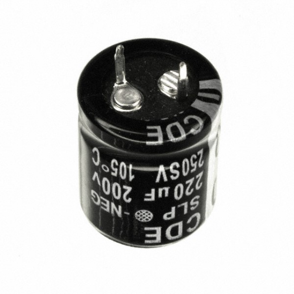 Cornell-Dubilier 180 μF Aluminium Electrolytic Capacitor 250V, PCB - SLP181M250A1P3