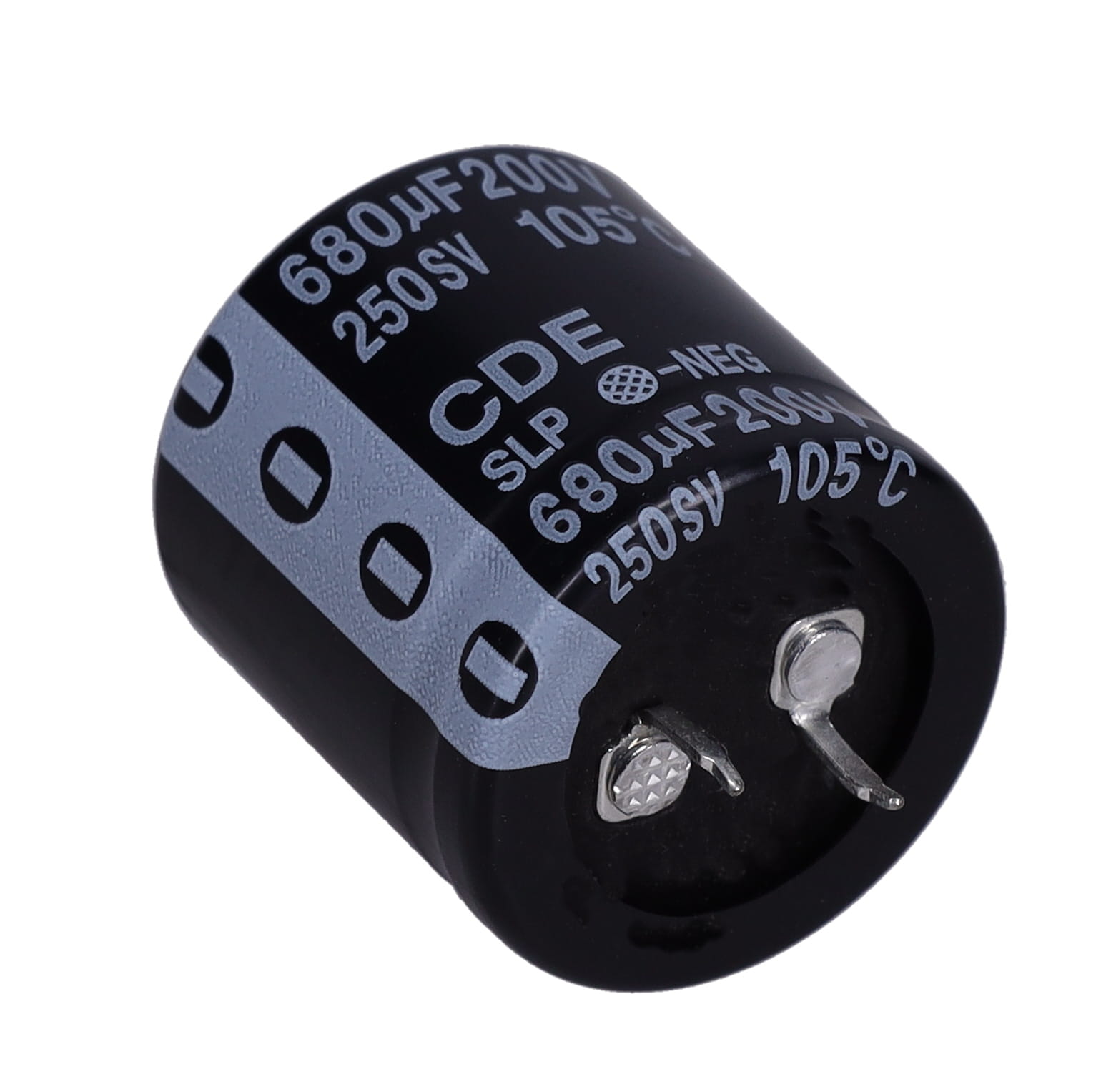 Allied 680 μF Capacitor 200V, Solder - SLP681M200E3P3