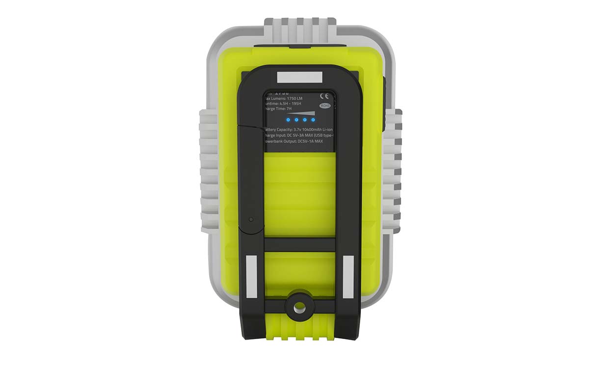 slr-1750 Unilite Rechargeable COB LED Portable Task Light Work Light, 1750 lm, USB Type C Plug, 3.7V, IPX5