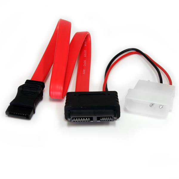 StarTech.com Female Slimline SATA to Male/Female Straight SATA Cable, 304.8 mm