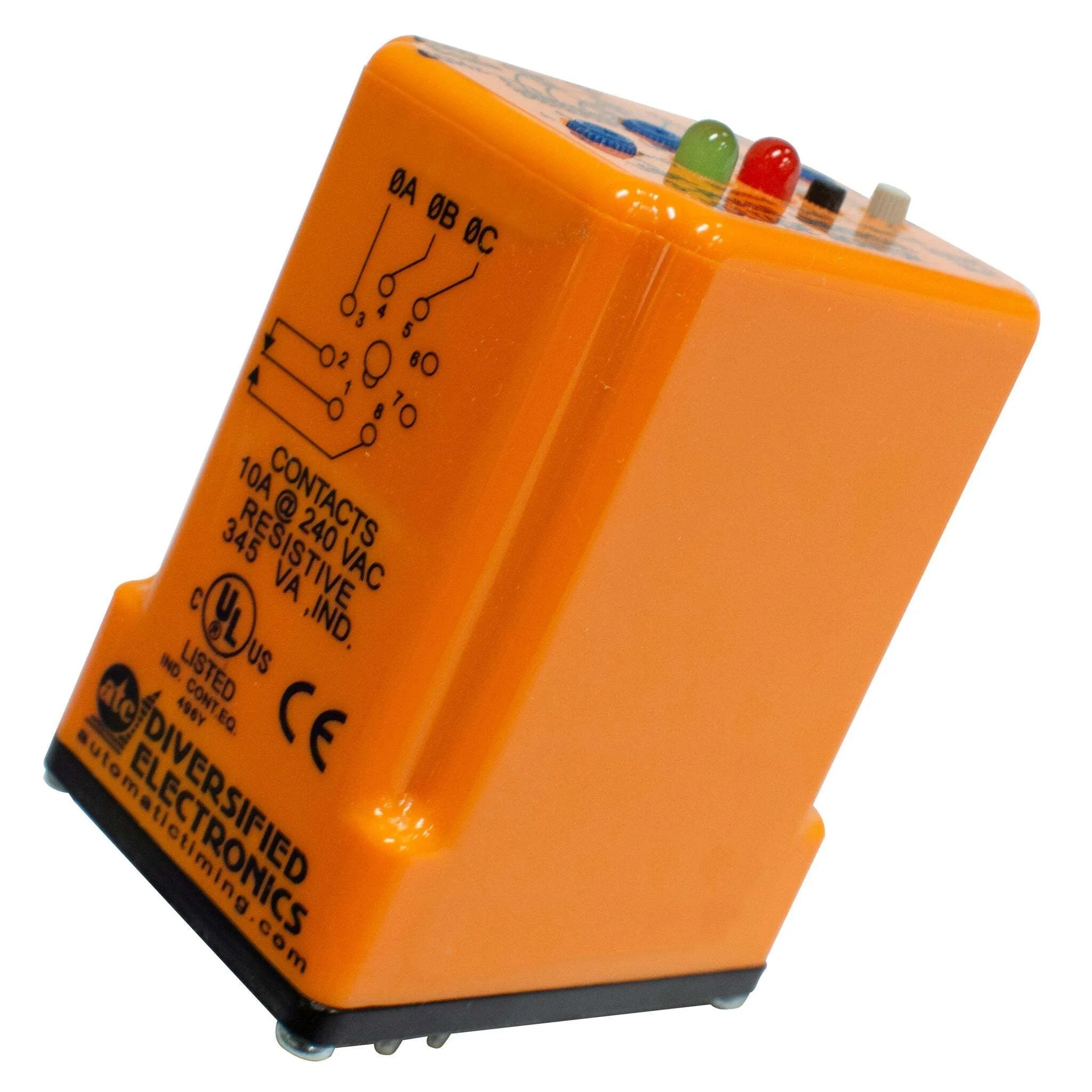 ATC Monitoring Relay, 3 Phase, 200/550 V ac Monitor Range, SPDT