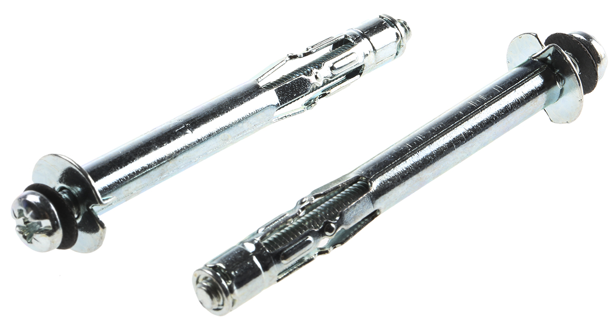 RawlPlug Steel Expanding Bolt Cavity Fixing, 8 mm fixing hole diameter