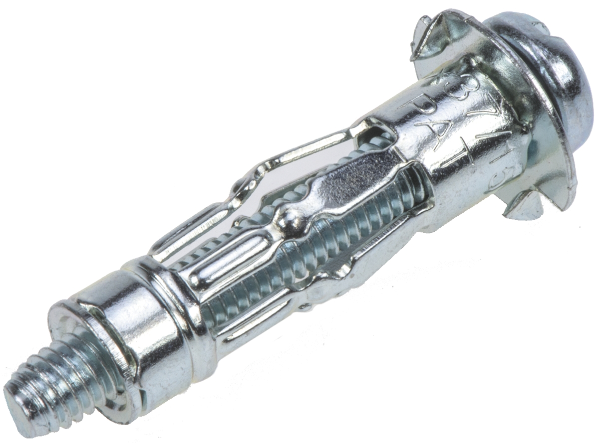 RawlPlug Steel Expanding Bolt Cavity Fixing, 12 mm fixing hole diameter