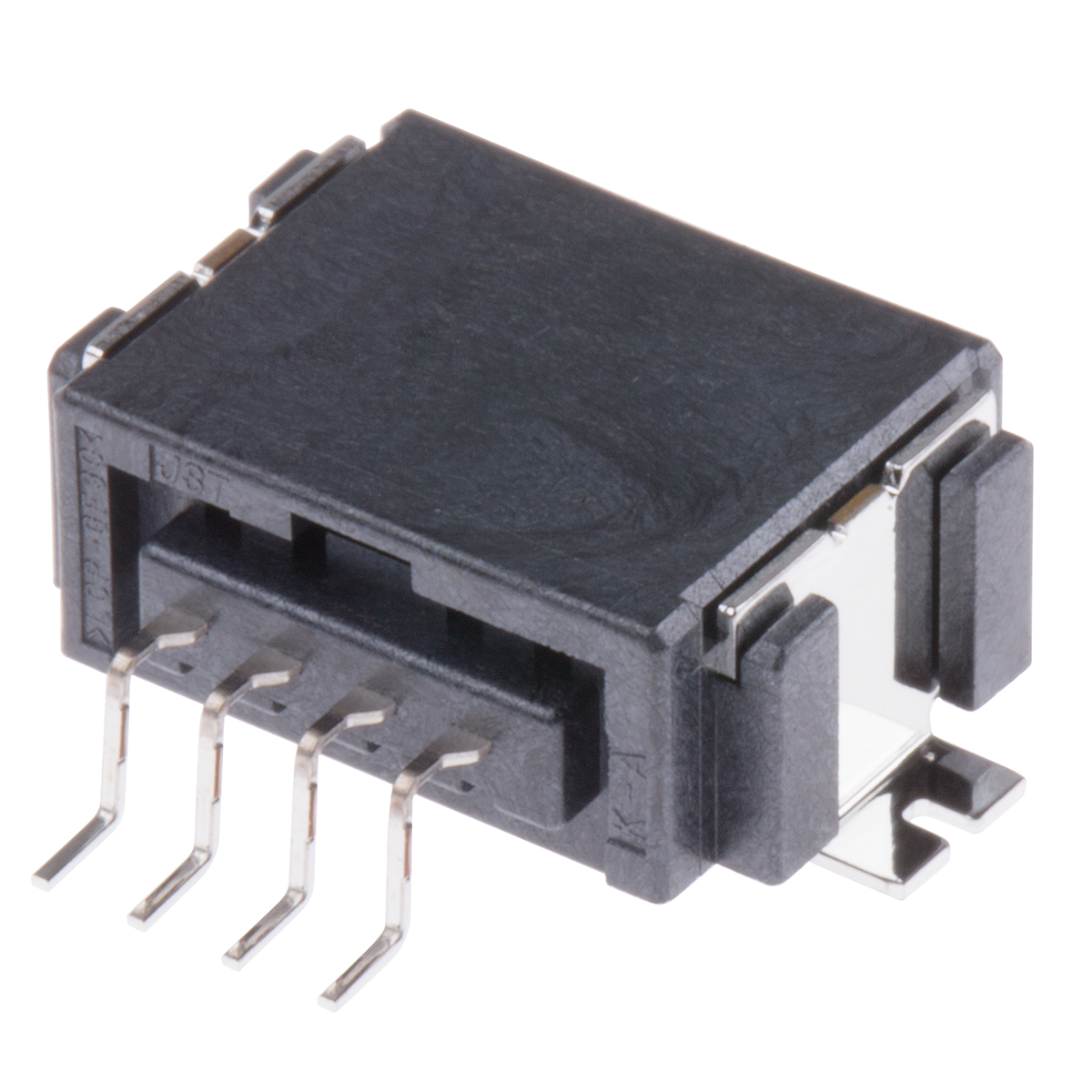 JST, CPT Automotive Connector Male Black Surface Mount 4 Way Solder Termination SM04B1-CPTK-1A-TB
