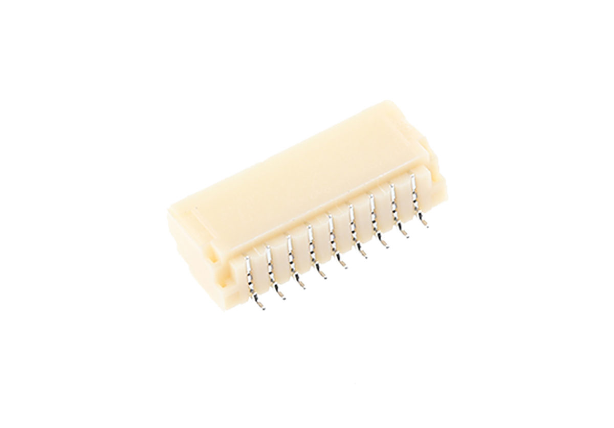 JST SH Series Right Angle Surface PCB Header, 9 Contact(s), 1 mm Pitch, 1 Row, Shrouded