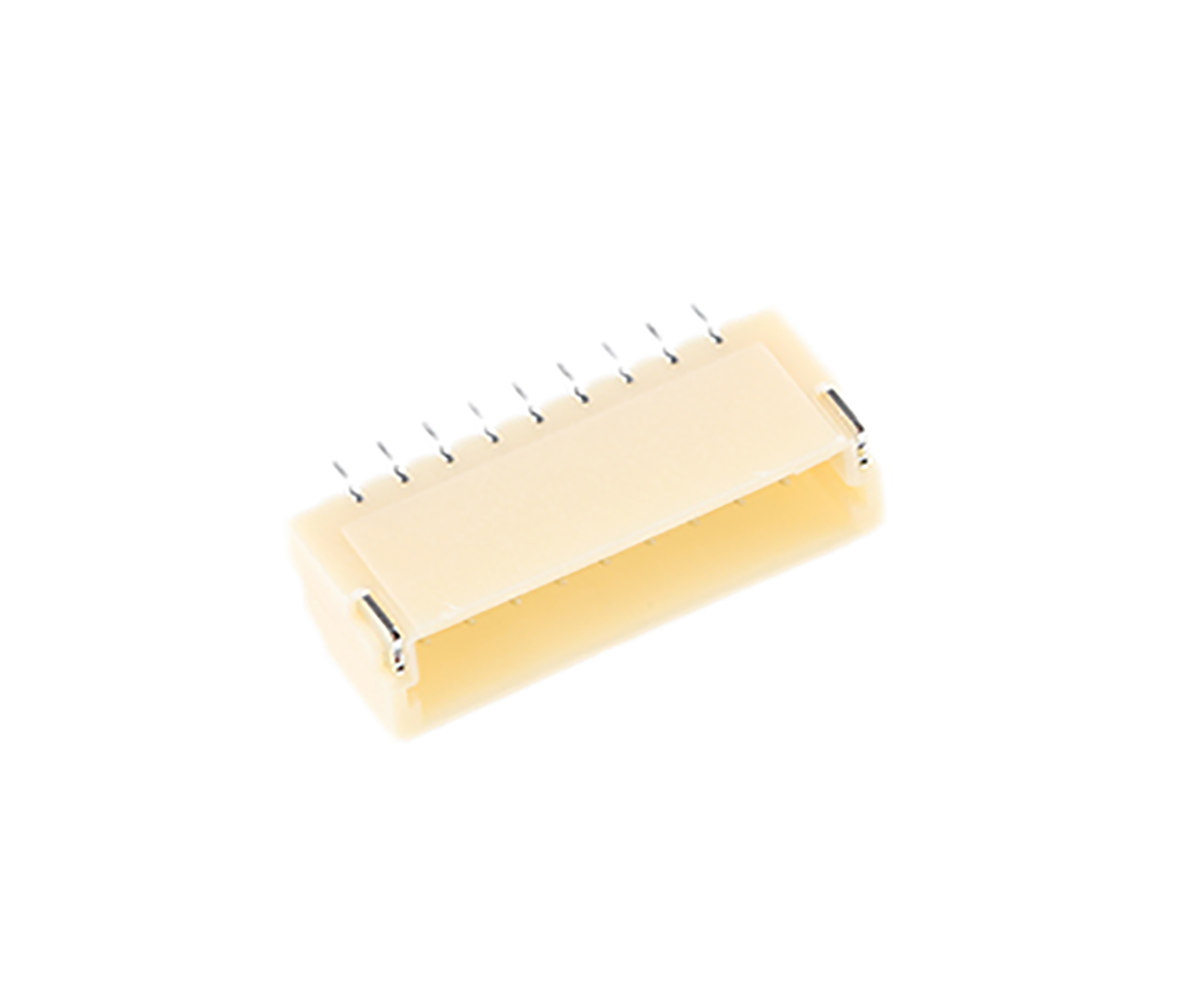 sm09b-srss-tb-lfsn JST SH Series Right Angle Surface PCB Header, 9 Contact(s), 1 mm Pitch, 1 Row, Shrouded