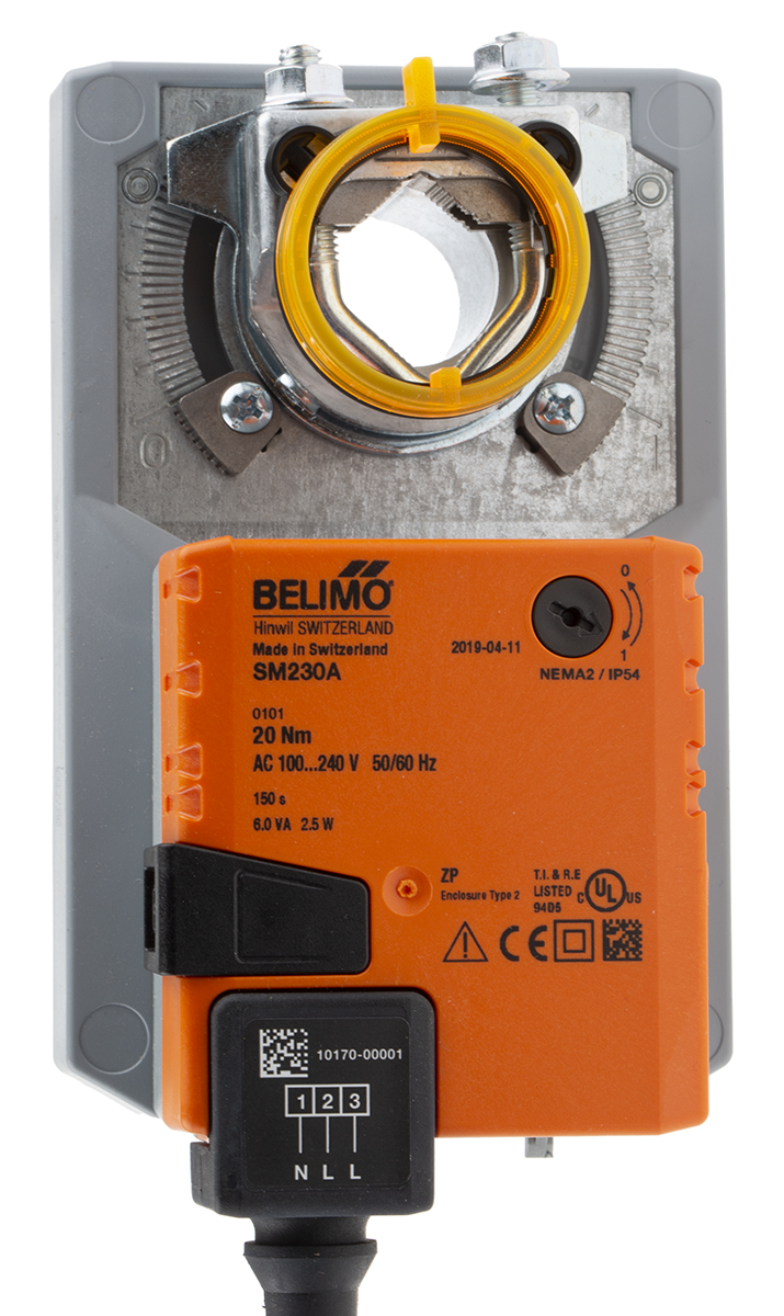 Belimo Open/Close Damper Actuator, 20 Nm, 240V ac