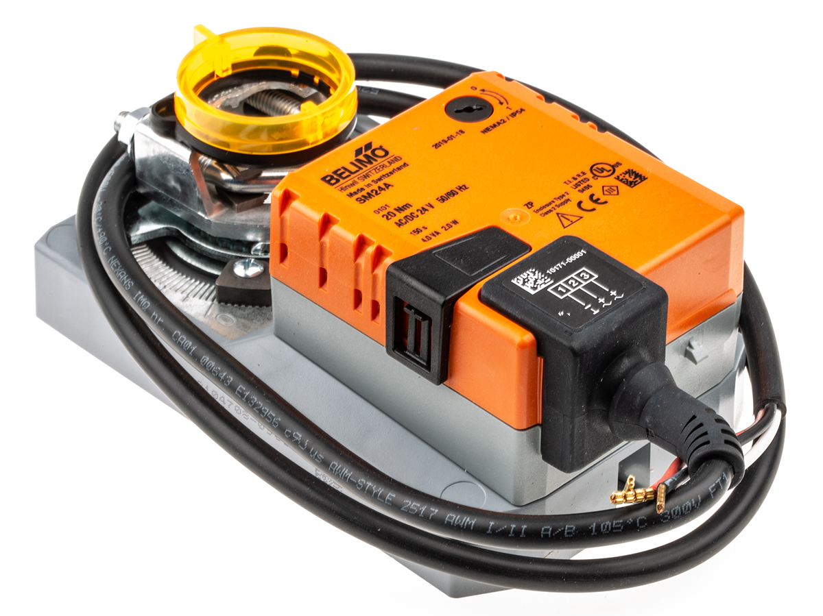 Belimo Open/Close Damper Actuator, 20 Nm, 24V ac/dc
