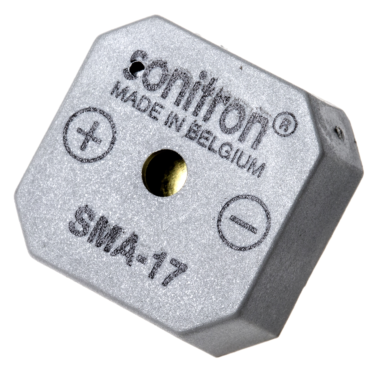 Sonitron 82 dB Through Hole Continuous Internal 8.5 mm Buzzer 17.5 mm 1.5 V dc Min 24 V dc Max
