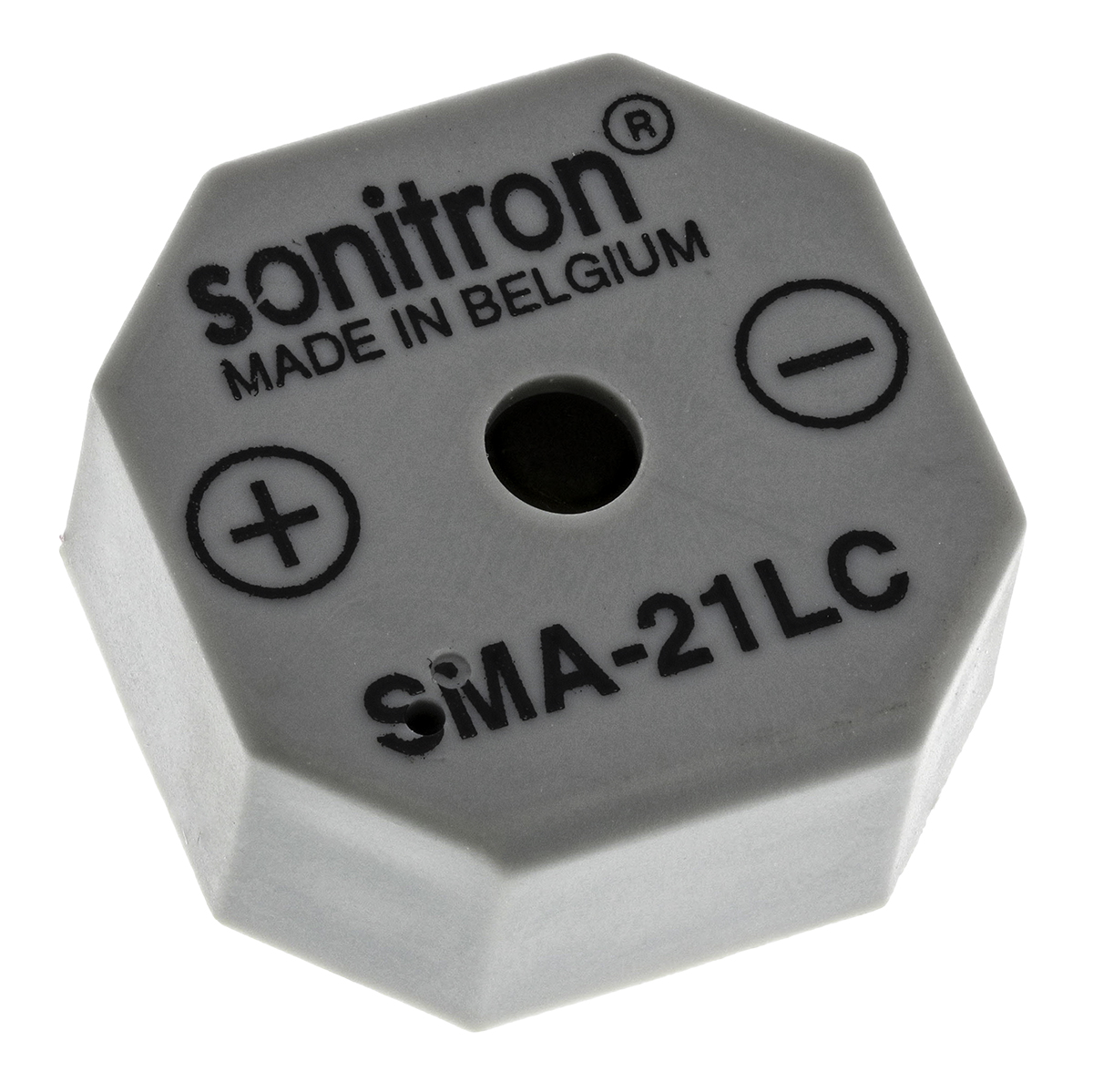 Sonitron 91 dB Through Hole Continuous Internal 9.5 mm Buzzer 21 mm 1.5 V dc Min 15 V dc Max