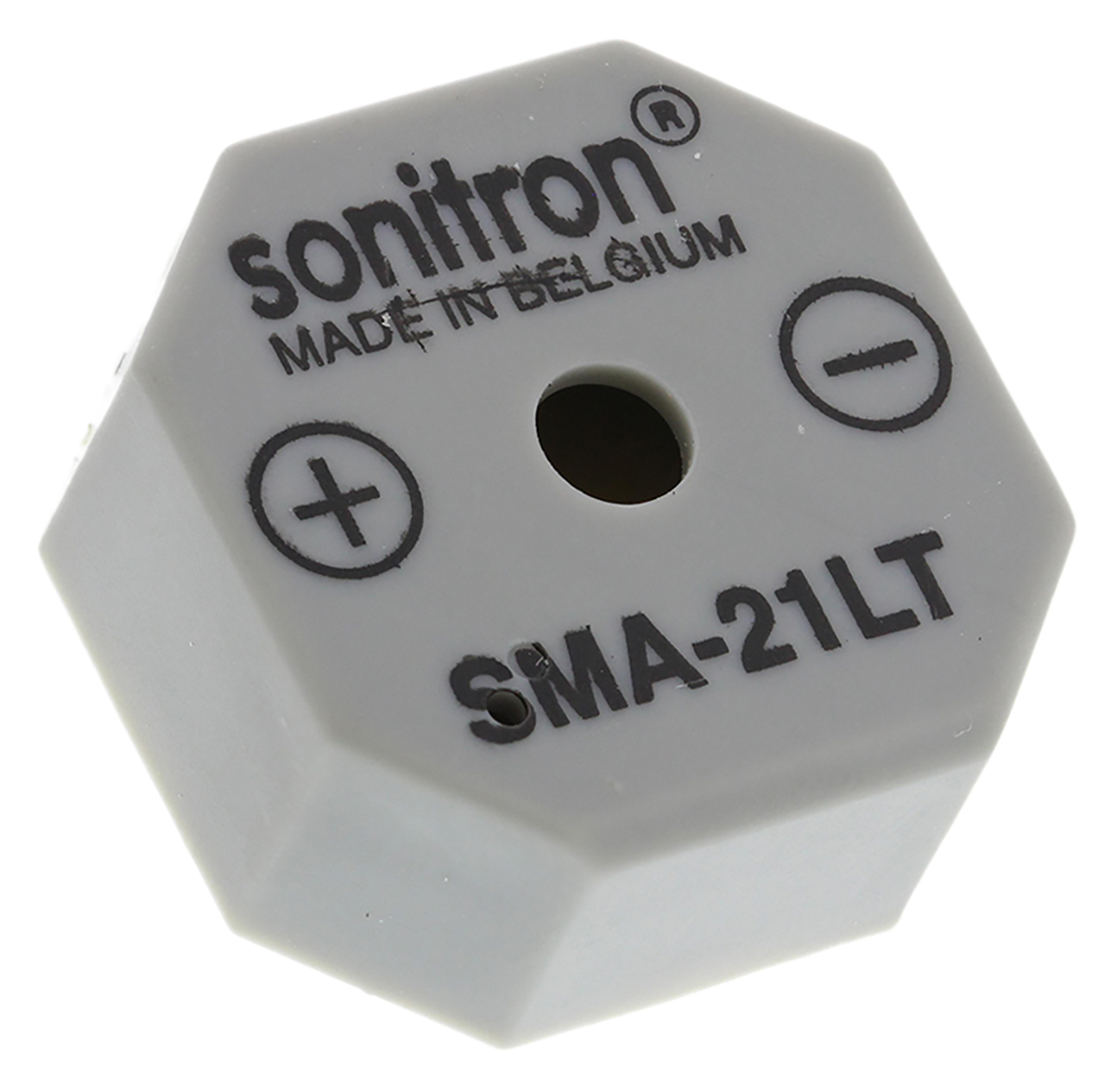 Sonitron 90 dB Through Hole Continuous Internal 9.5 mm Buzzer 21 mm 1.5 V dc Min 15 V dc Max