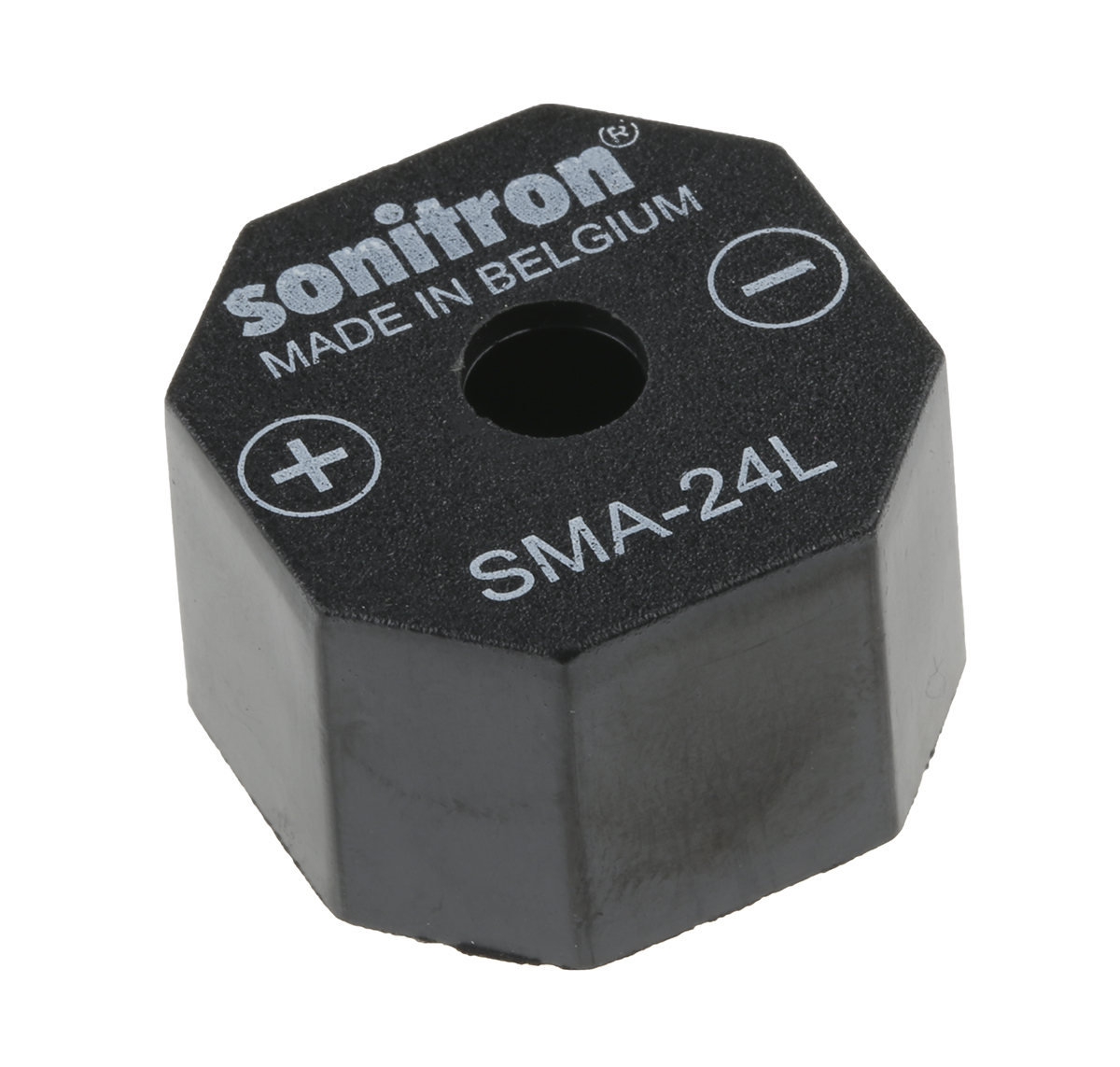Sonitron 98 dB Through Hole Continuous Internal 15.5 mm Piezo Buzzer Component 24 mm 1.5 V dc Min 15V dc Max