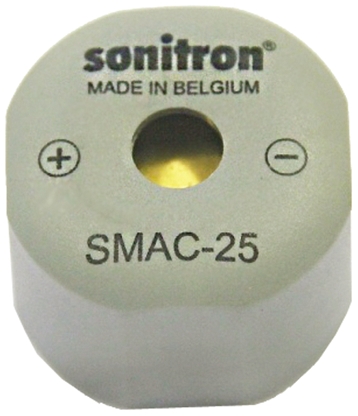 Sonitron 93.5 dB Through Hole Intermittent Internal 18 mm Buzzer 5 V dc Min 16V dc Max