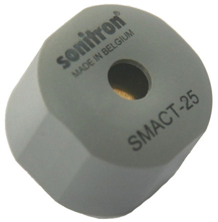 Sonitron 100 dB Through Hole Continuous External 18 mm Piezo Buzzer Component 26.5 mm 0 V ac Min 30V ac Max