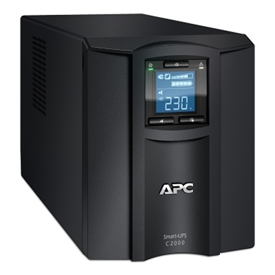 APC 230V Input Rack Uninterruptible power supply, 2000 VA, SMC2000I-2U 1300 W Smart-UPS C