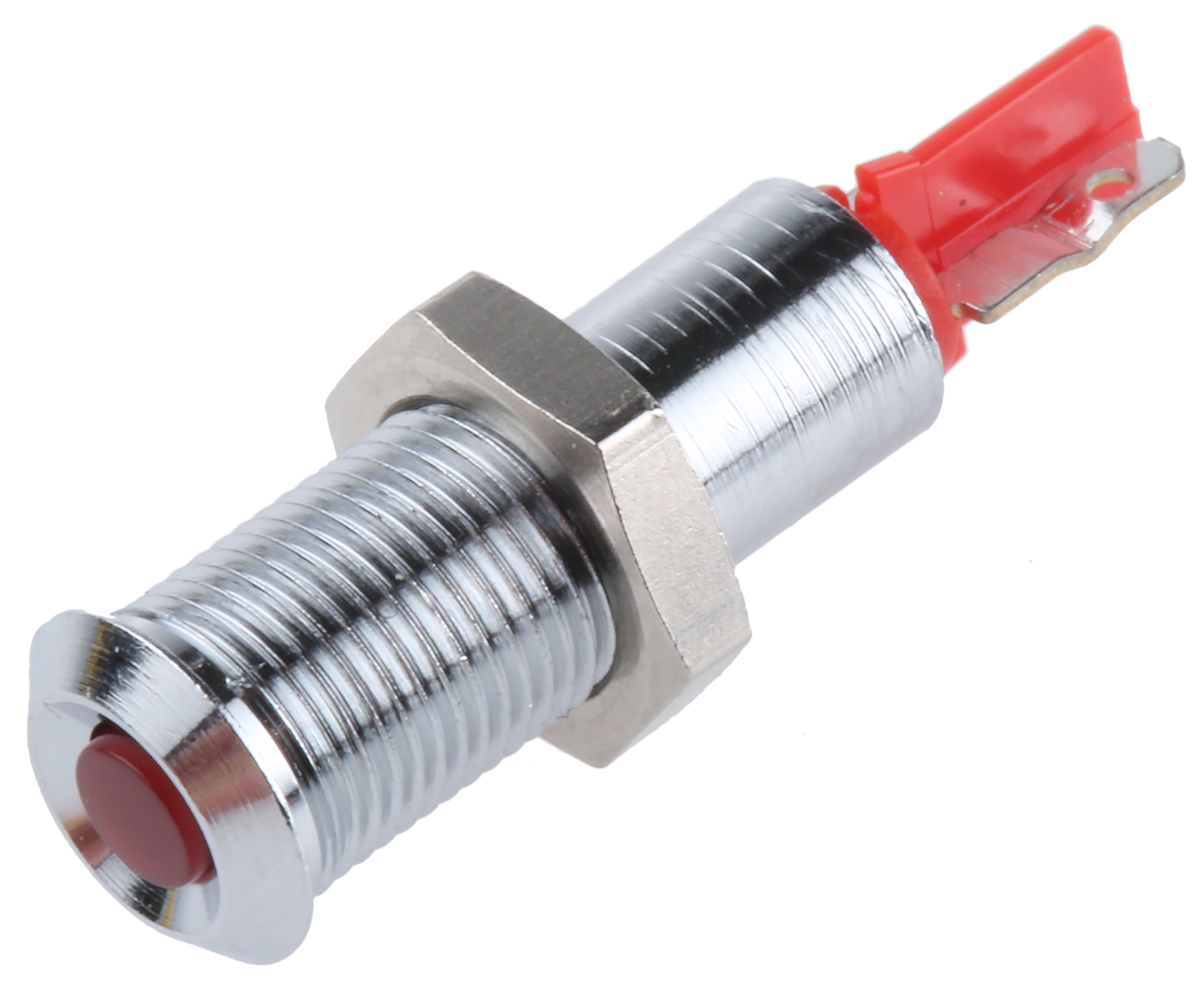 Signal Construct SMCP Series, Red Panel Mount Indicator 14V, IP67, 6 mm