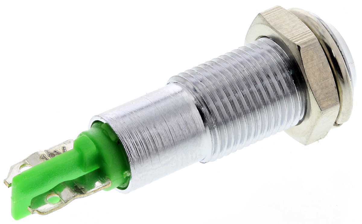 smcp06202 Signal Construct SMCP Series, Green Panel Mount Indicator 14V, IP67, 6 mm
