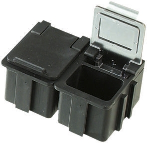 Licefa Grey ABS Compartment Box, 21 mm x 29mm x 22 mm