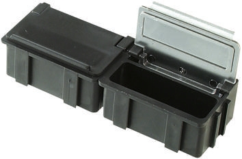 Licefa Clear ABS Compartment Box, 21 mm x 42mm x 15 mm