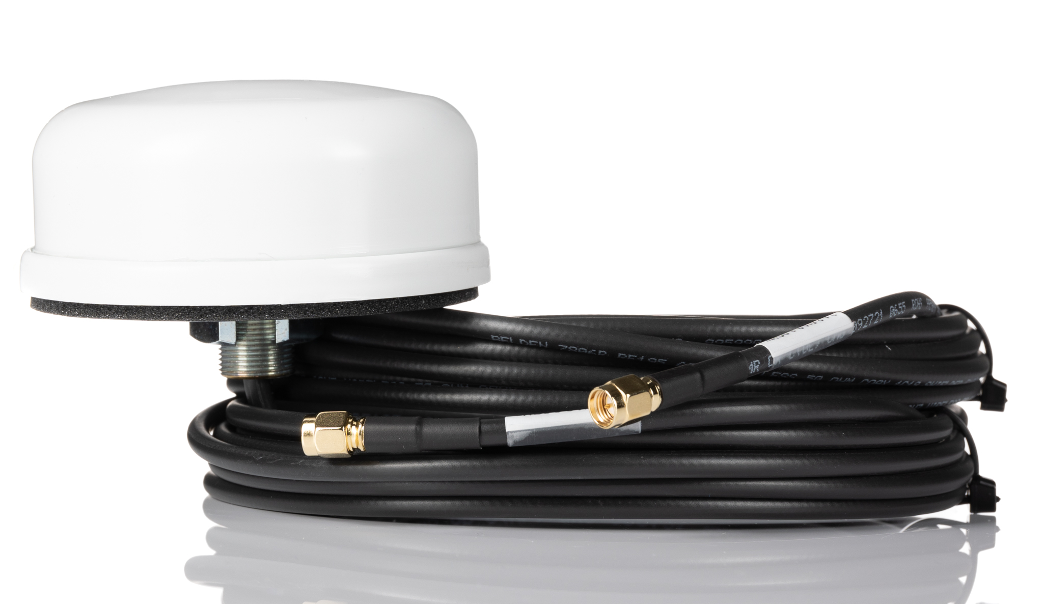 Mobilemark SMD-W-3C3C-WHT-180 WiFi Antenna Through Hole/Bolted Mount with SMA RP Connector