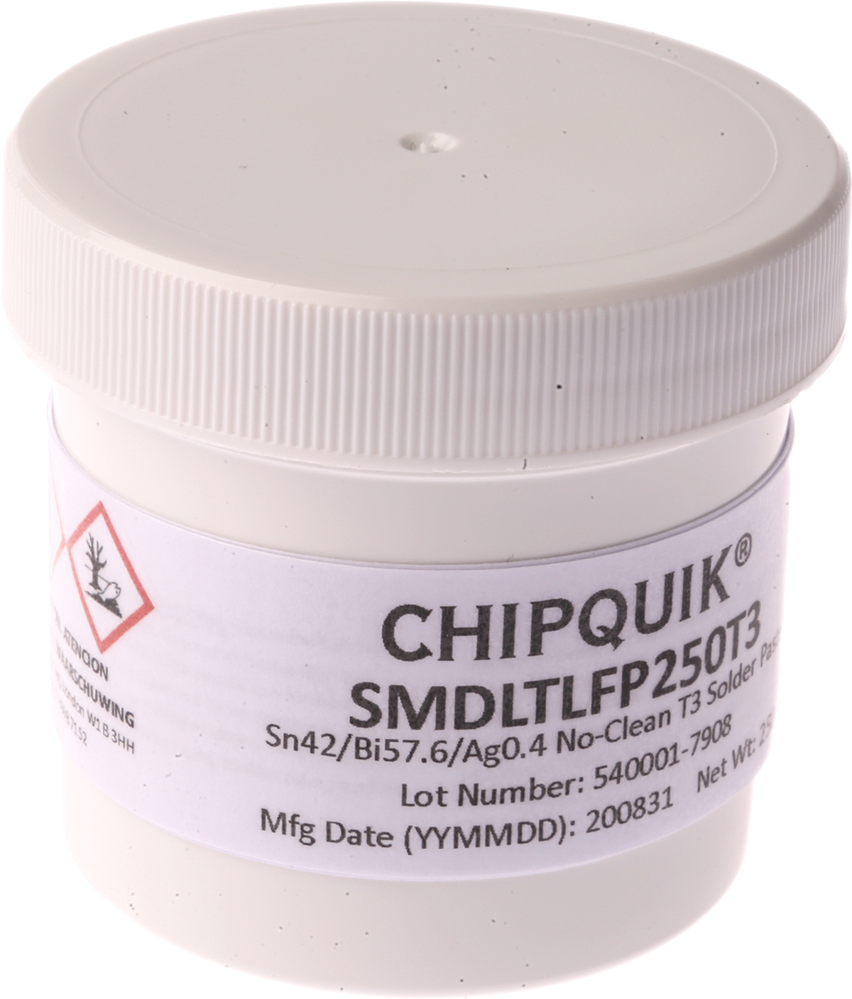 CHIPQUIK Lead Free Solder Paste, 250 g Jar