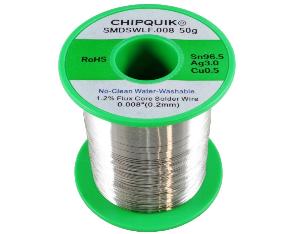CHIPQUIK Wire, 0.2 mm Solder, 217 °C Melting Point