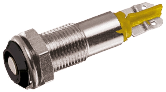 Signal Construct Yellow Indicator, 20V, 28 V, Lead Wire Termination
