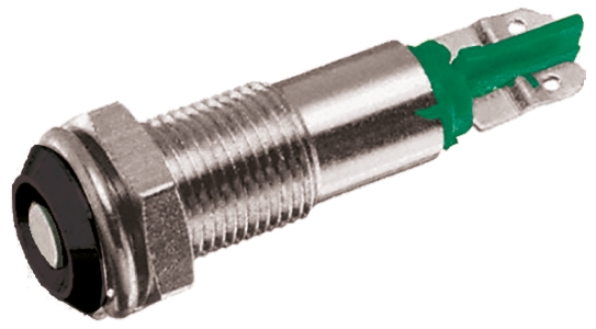 Signal Construct Green Indicator, 20V, 28 V, Lead Wire Termination