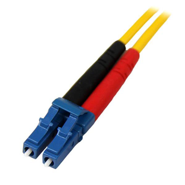 smfiblclc10 StarTech.com OS1 Duplex Fibre Optic Cable, 125 μm Low Smoke Zero Halogen, Yellow, 10 m