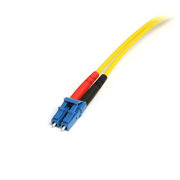smfiblcsc10 StarTech.com OS1 Duplex Fibre Optic Cable, 125 μm Low Smoke Zero Halogen, Yellow, 10 m