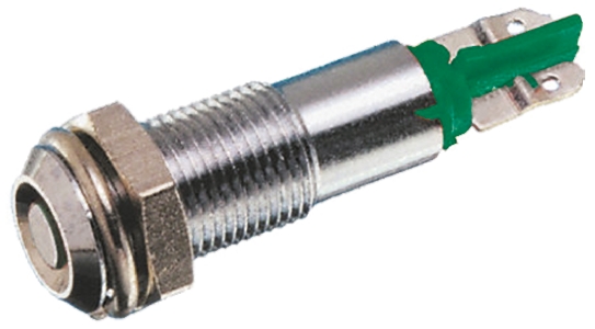 Signal Construct Green Indicator, 20V, 28 V, Lead Wire Termination