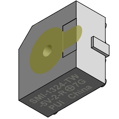 PUI Audio 88 dBA Surface Mount Continuous Internal Magnetic Buzzer Component 12.8 mm 4 V dc Min 12.8 mm 6.5mm 7V dc Max