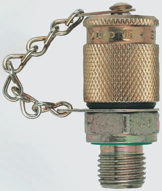 Stauff Steel, Zinc, Nickel Plated Carbon Steel, 303 Stainless Steel Hydraulic Test Point, SMK 20 M14X1.5 VB, ISO