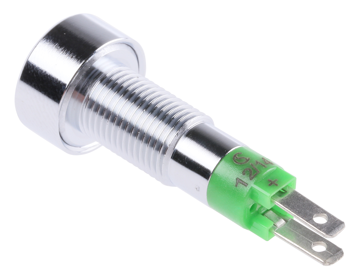 smld08212 Signal Construct SMLD Series, Yellow Panel Mount Indicator, Tab Termination 28V, IP67, 8 mm