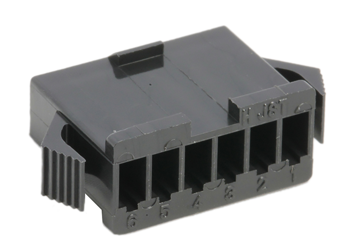 JST, SMP Male Connector Housing,  2.5 mm Pitch,  6 Way,  1 Row Straight