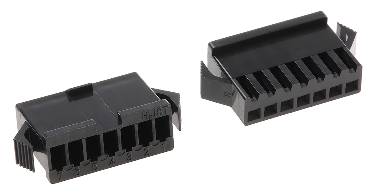 JST, SMP Male Connector Housing,  2.5 mm Pitch,  7 Way,  1 Row Straight