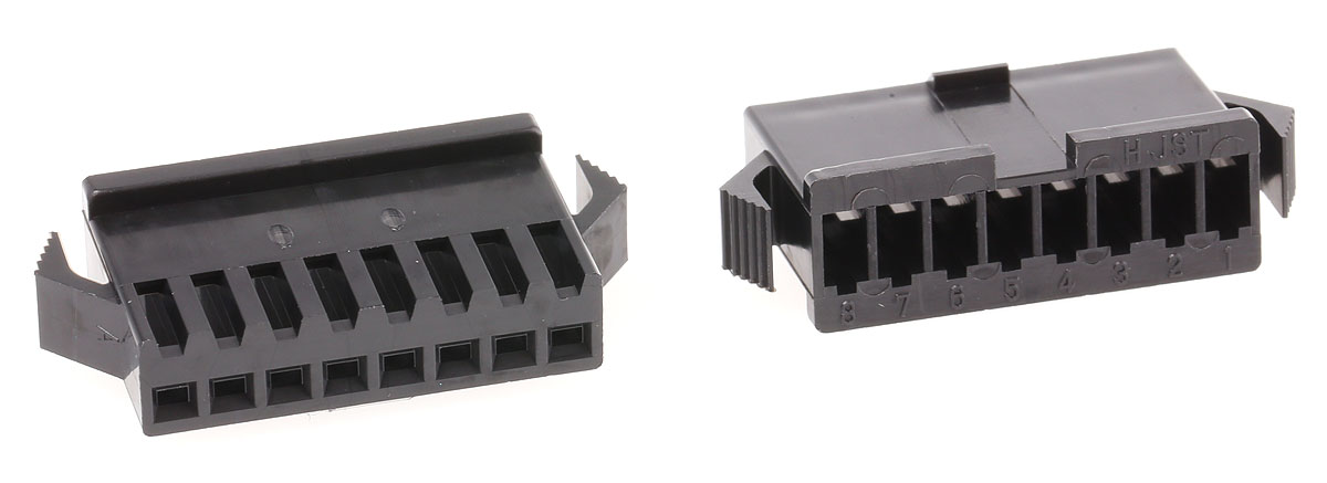 JST, SMP Male Connector Housing,  2.5 mm Pitch,  8 Way,  1 Row Straight