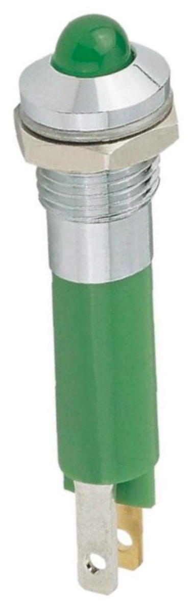 Signal Construct Red Panel Mount Indicator, 24V, 28 V, Solder Tab Termination