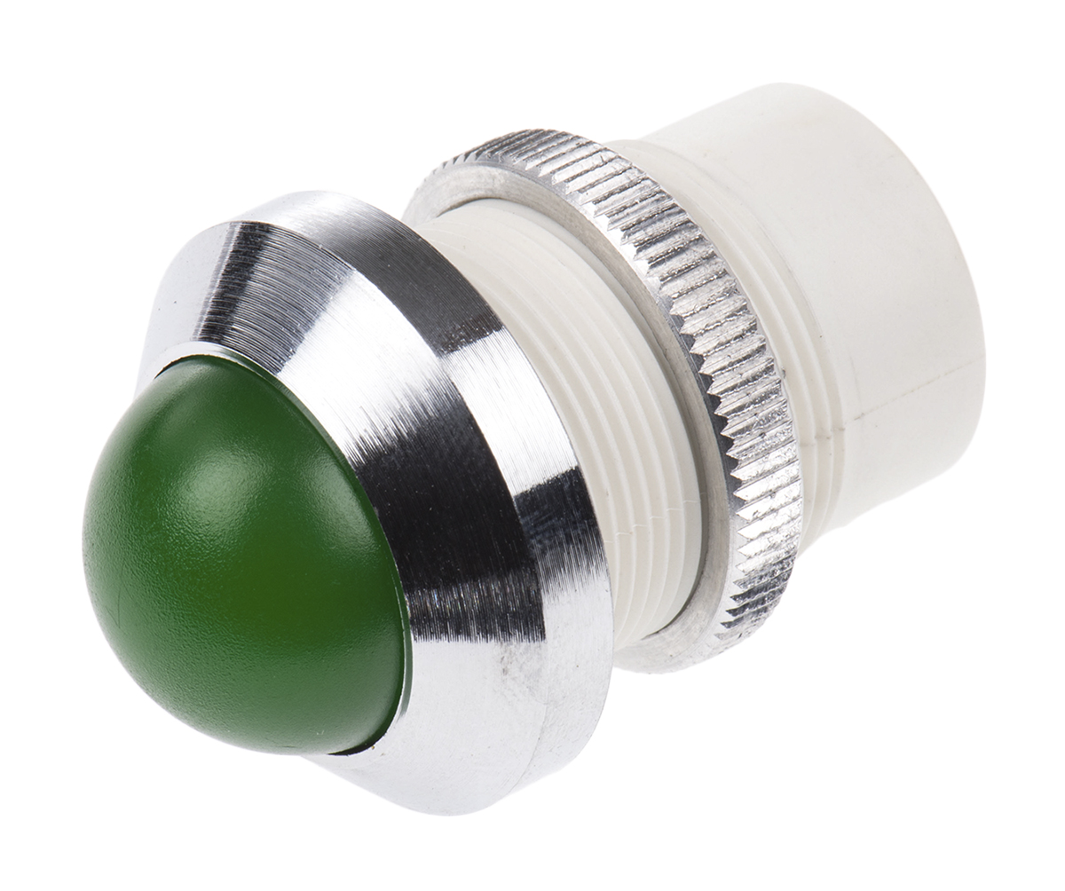 Signal Construct SMQD Series, Green Panel Mount Indicator, Screw Termination, 22 mm
