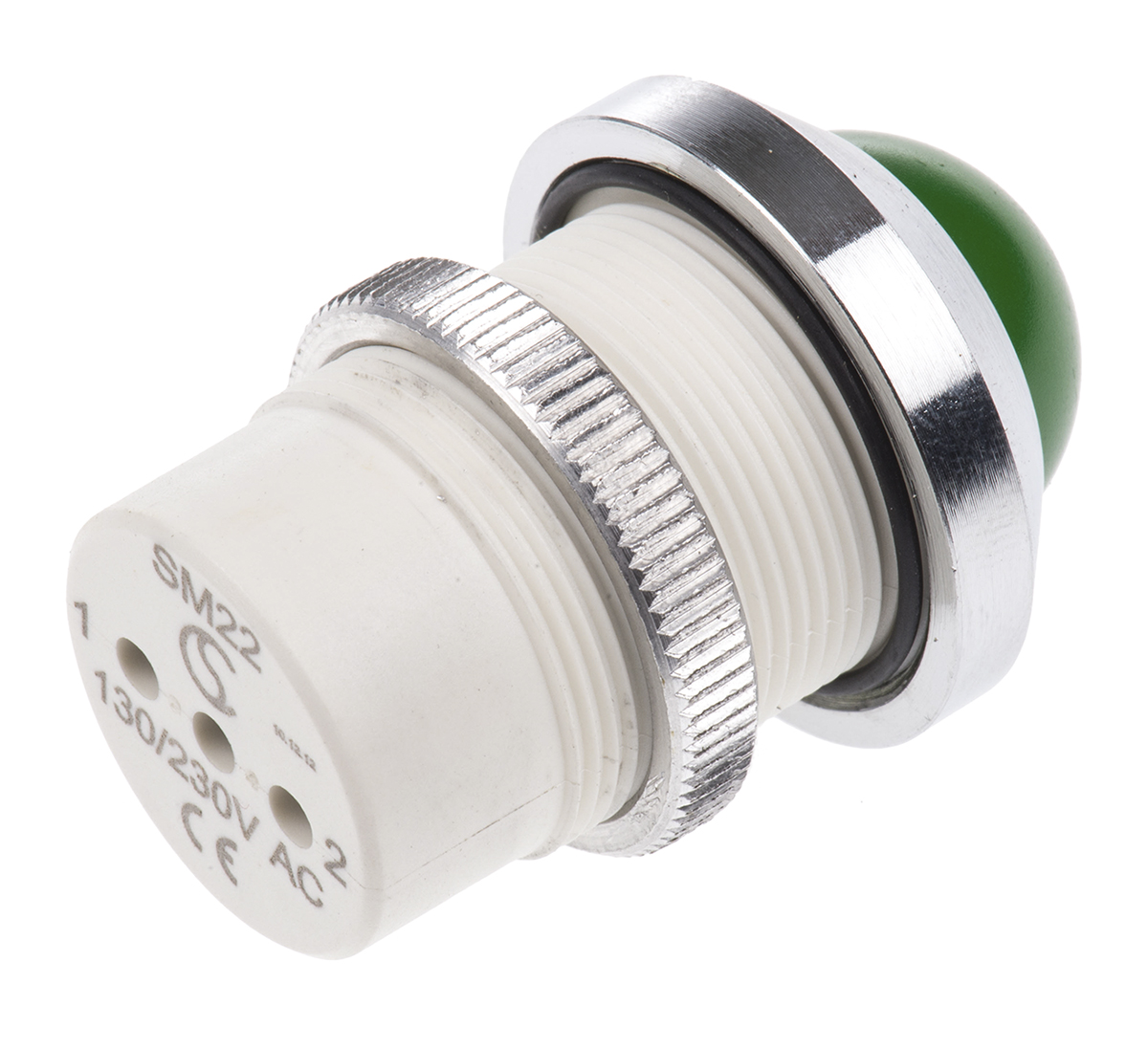 smqd22738 Signal Construct SMQD Series, Green Panel Mount Indicator, Screw Termination, 22 mm