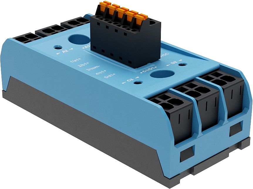 Celduc SMQR9 Series Solid State Relay, 25 A Load, Chassis Mount, 660 V ac Load, 30V dc Control