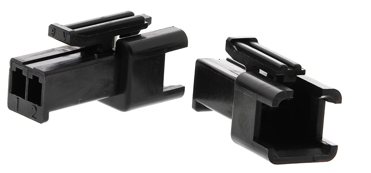 JST, SMR Female Connector Housing,  2.5 mm Pitch,  2 Way,  1 Row Straight