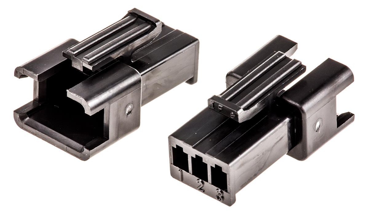 JST, SMR Female Connector Housing,  2.5 mm Pitch,  3 Way,  1 Row Straight